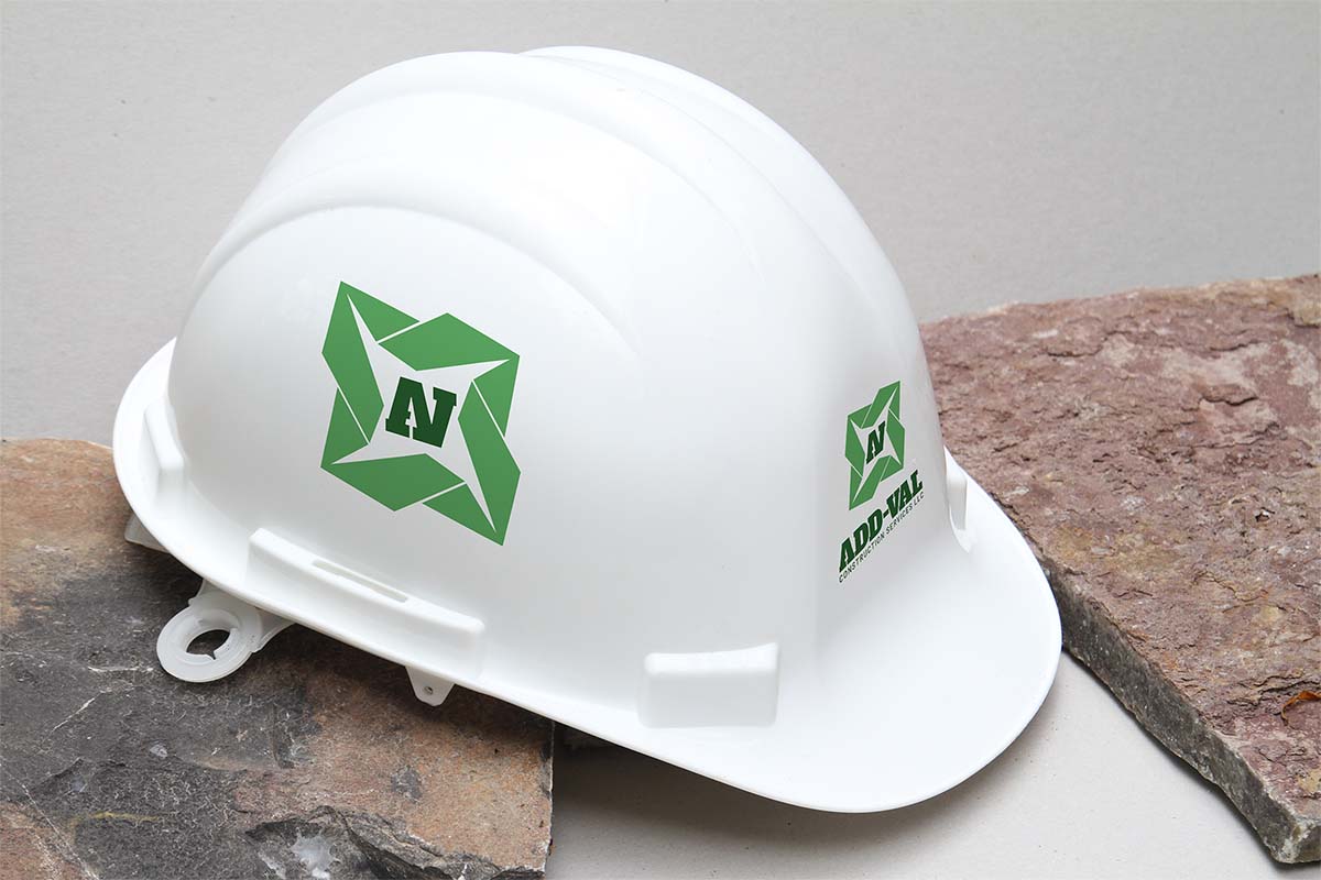 Add-Val hard hat mockup
