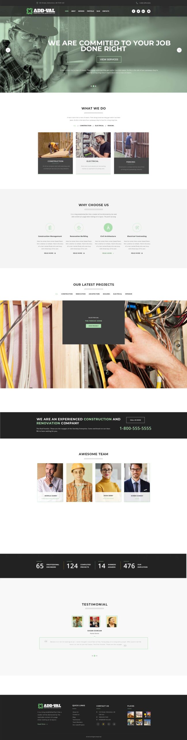 Add-Val full website design