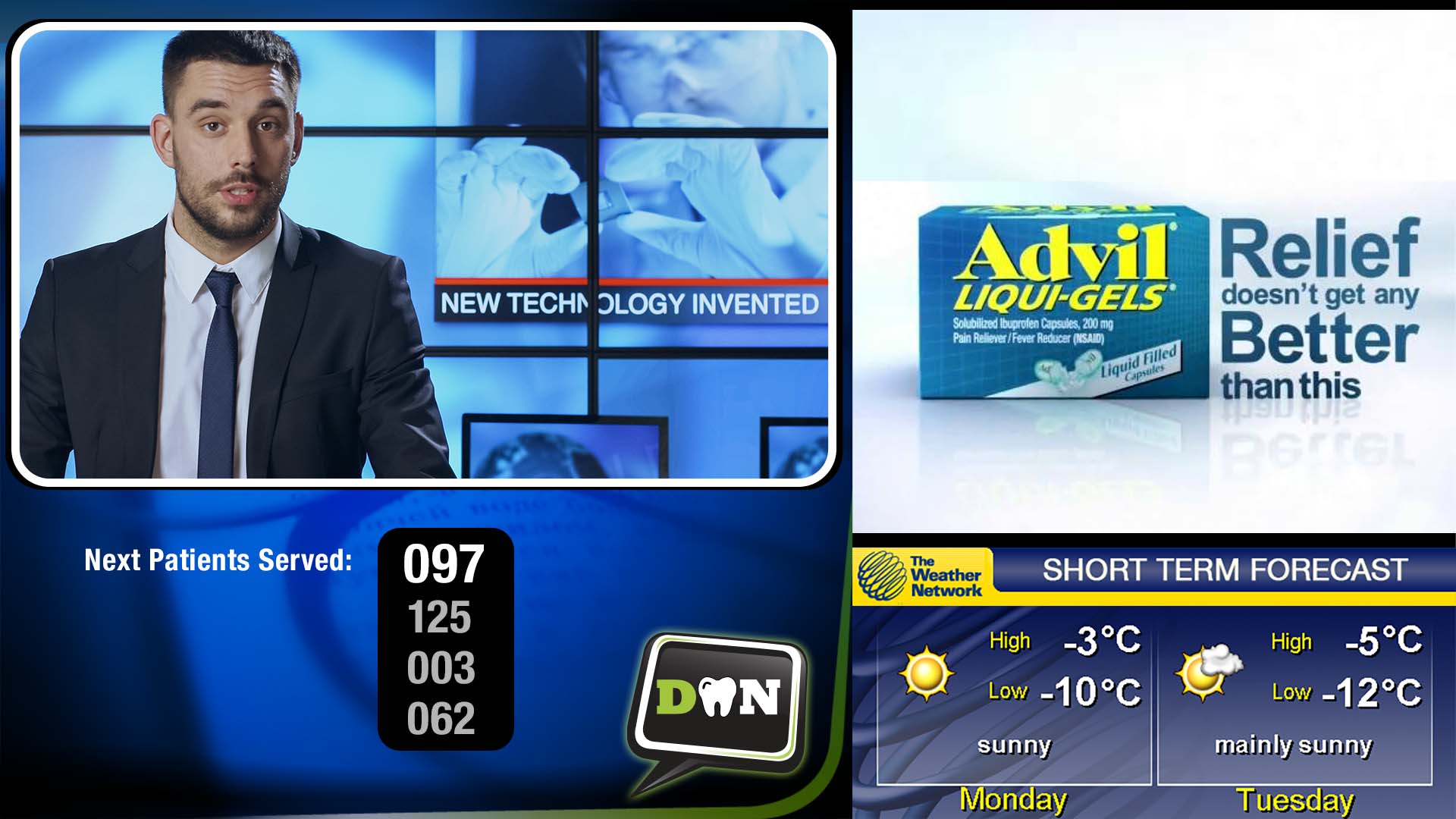 Dentistry News Network broadcast UI